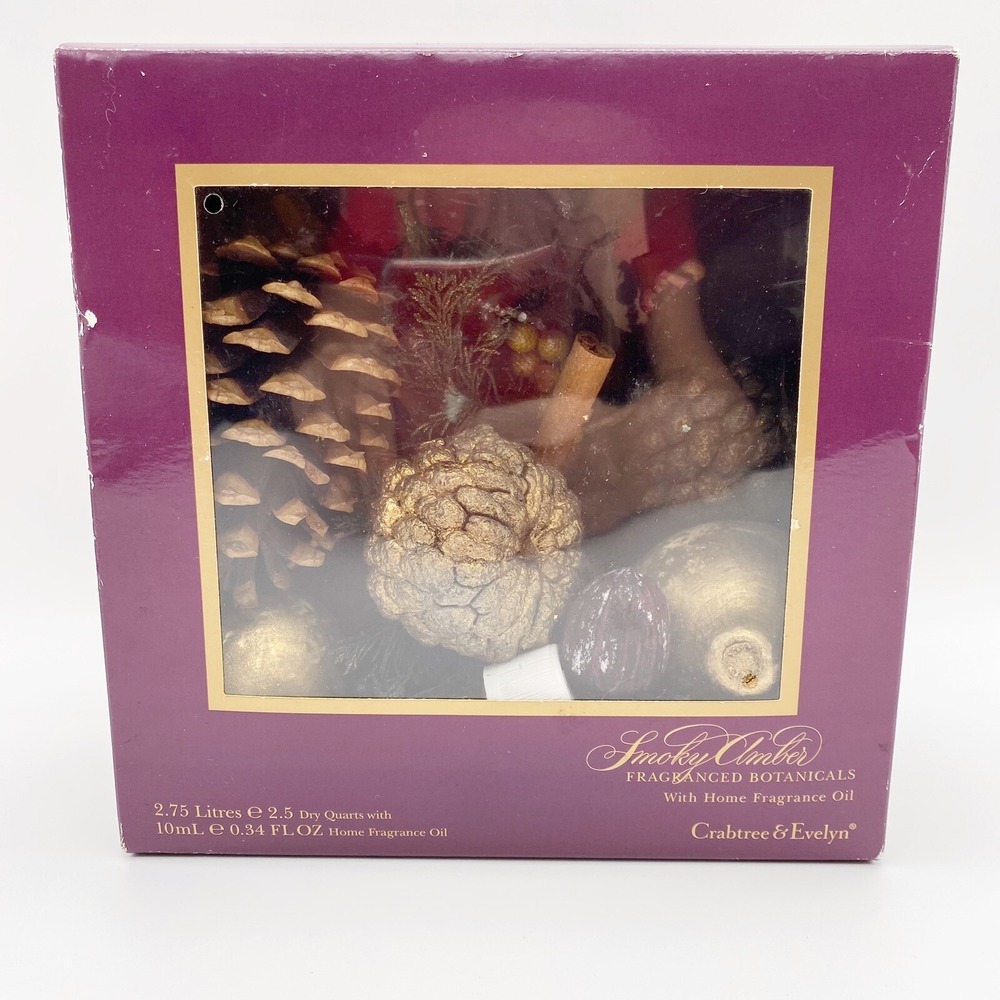 Crabtree‎ & Evelyn Smoky Amber Home Fragrance Potpourri Botanicals With Oil
